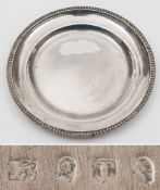A 19th century Chinese silver dish, maker possibly Tu Hopp,