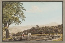 J J Biedermann [1762-1830]-
Vue de Chateau de Wildegg,