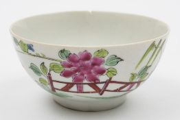 A Longton Hall Bowl: of small size, painted in the Oriental manner with peony,