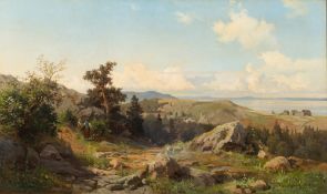 Gustaf  Rydberg [1835-1933, Swedish]
An extensive coastal landscape,