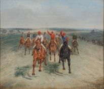 Henry Alken Junior [Samuel Henry Alken] [1810-1894]-
The Race for Two Thousand Guineas 1878:
signed