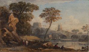 John Varley [1778-1842]-
Totnes, Devonshire:-
signed,