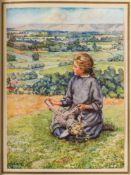 QUILLER-COUCH, M & L : A Book of Children's Verse - 20 mounted colour plates by M.