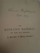 NIGHTINGALE, Florence - A copy of Williams, Frederick - The Midland Railway Its Rise and Progress, ,