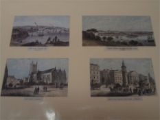 PLYMOUTH : a large collection of mounted 19th century prints,
