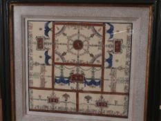 ITALIAN MURAL DESIGNS: - A set of four hand-coloured prints, 24 x 21cm.  with another.