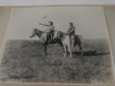 NATIVE AMERICAN INDIANS : a group of 3 loose photographs, [24 x 18 cms].