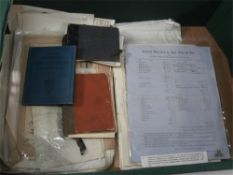 PLYMOUTH : DEVON - an interesting box of loose print and ephemera, inc. small sketch books.