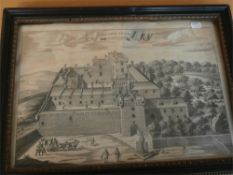 After John Slezer- 
an 18th Century engraving of Glamms House:-
29 x 43cm.