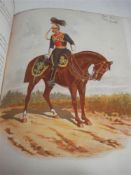 RICHARDS, Walter : Her Majesty's Army - 2 vols, 31 chromo-lithograph plates, half red morocco, 4to,