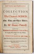PURCELL, Henry - Orpheus Britannicus : [no frontispiece], cont. morocco, folio, 1698.