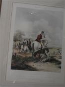 HAWKING: A set of four hand-coloured aquatints after F.G.