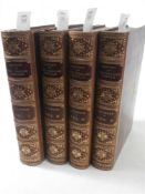 BINDINGS - GREEN, John Richard - A Short History of the English People,: 4 volumes, Illustrated,