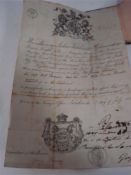 PALMERSTON, Henry John Temple, Viscount : signed passport for George Thomas, in org.