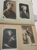 An album containing 48 photographic and other post cards of late 19th/early 20th century and other