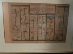GARDNER, Thomas - The Road from London to Southampton : hand coloured map, 245 x 175 mm [approx],
