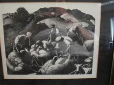 LEIGHTON, Claire -  Woodcuts from 'The Farmer's Year',: various sizes, framed and glazed, 1933.