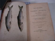 SCROPE, William - Days and Nights of Salmon Fishing in the Tweed,: 2 hand-col. plts. etc., hf. cf.