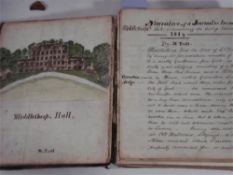 GRAND TOUR - Manuscript Journal : 'Narrative of a Journal &c from Middlethorpe Hall commencing the