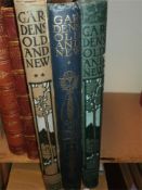 COUNTRY LIFE LIBRARY - Gardens Old and New,: 3 volumes, Illustrated, cloth, fo., n.d.