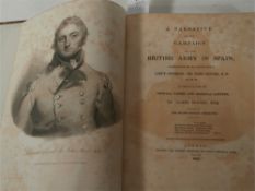 MOORE, James : A Narrative of the Campaign of the British Army in Spain - cont. calf rebacked, eng.