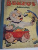 STUDDY, G.E. - Puppy Tales,: qtr. cl; Bonzo's Annual, Ill.,  qtr. cl., n.d.