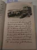 MANUSCRIPT VOLUME - Notes of a Tour in the Lake District May 1863,: cloth, 8vo,
