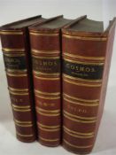 HUMBOLDT, Alexander : Cosmos, 6 vols in 3, red prize morocco, 8vo, 1871.