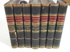BYRON, George Gordon Noel, Lord - Works, 7 vols:, hf. cf., 8vo.