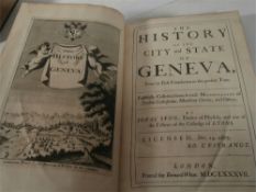 SPON, Isaac : The History of the City and State of Geneva - eng.