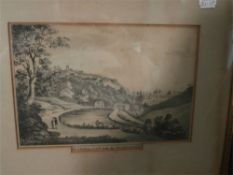 Three lithographs - View of Scarborough Castle,