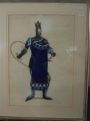 CROOKE, Frederick : [1908-1991] King John - original signed gouache heightened with gold,