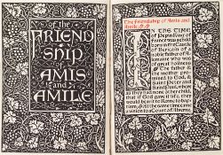 MORRIS, William : Of The Friendship Of Amis And Amile - woodcut frontispiece and title-page,