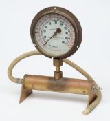 A Bourdon pressure master gauge by Siebe Gorman & Co Ltd, London:,