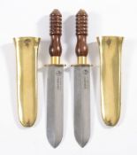 A pair of Siebe Gorman & Co 175th Anniversary Commemorative diver's knives:, number '125/1000',
