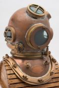 A 12-bolt Mk V diving helmet by Siebe Gorman & Co, London:, number '19422',