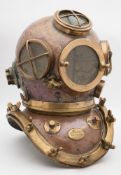 A Swedish Navy No 3 12-bolt diving helmet by Marvinverkst Karlkrona:, number 'AVD 53', (matching),