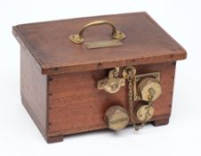A mahogany cased single diver telephone by C E Heinke & Co Ltd, London:,