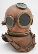 A 12-bolt diving helmet, possibly Chilean:, numbered '10275' to interior rim of bonnet,