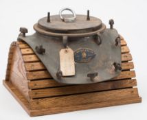 A 12-bolt standard diving suit corselet test rig by C E Heinke & Co, London:, numbered '2346',