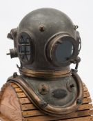 A 6-bolt Admiralty pattern diving helmet by Siebe Gorman & Co Ltd, London:,