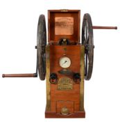 A single cylinder double acting diver's pump by Siebe Gorman & Co Ltd , London:, number '9526',