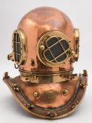 A 12-bolt diving helmet with corselet air intake by A J Morse & Son, Boston:,