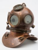 A German 3-bolt diving helmet by Drager:, number '4086' (matching),
