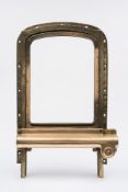 A rectangular bronze wind down porthole:,