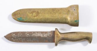 A diver's knife by Siebe Gorman & Co, London:,