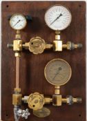 A two diver control panel by C E Heinke & Co Ltd, London:,