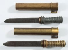 A German diver's knife by Alpima, and a similar lead handled diver's knife:,