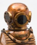 A Canadian 12-bolt diving helmet by John Date, Montreal:, number 'SER 613' (matching),