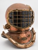 A 12-bolt single window Commercial diving helmet by A J Morse & Son, Boston:,
